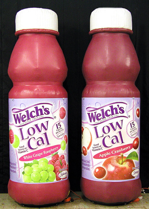 Inflatable Cans and Bottles 10' welch's bottle