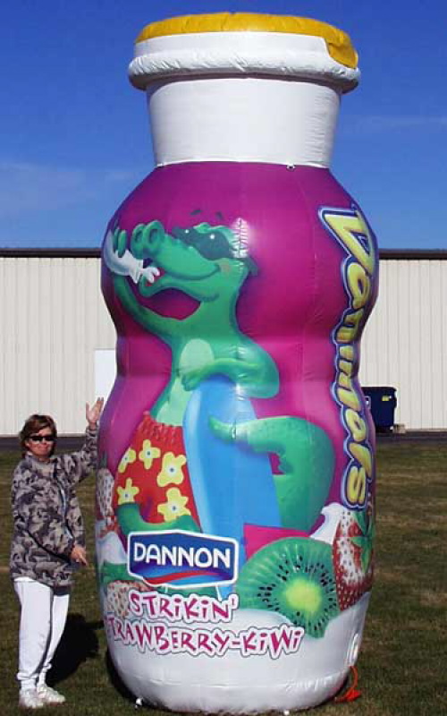 Inflatable Cans and Bottles 12' danimals yogurt