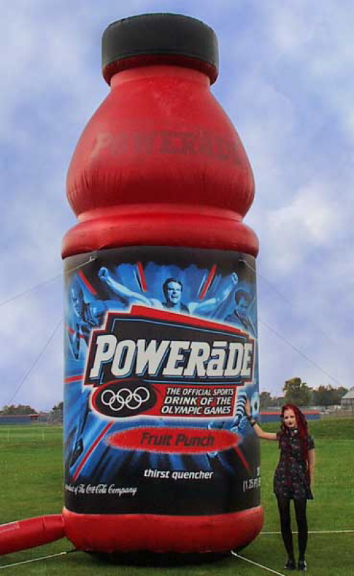 Inflatable Cans and Bottles powerade